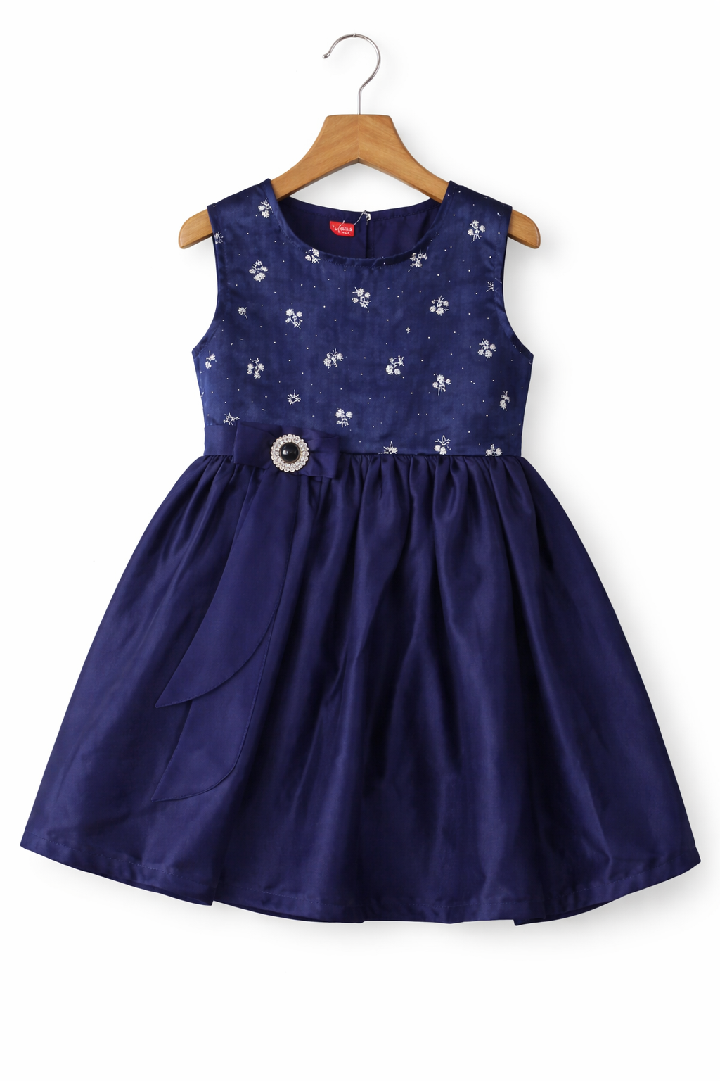 Fancy Navy Frock Girls
