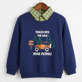 Roar Patrol Navy  Double Sweatshirt For Boys