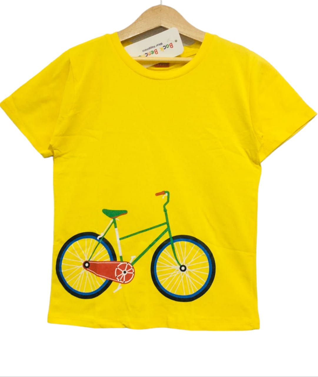 Cycle Print Yellow T Shirt Boys ( R-3 )