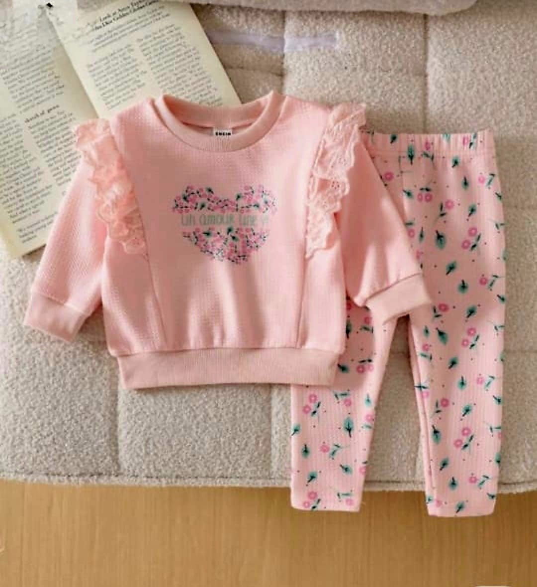 Un Amour Peach Track-suit Girls