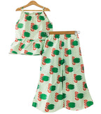 Good All over Print Pista Skirt Suit Girls ( R-211 )