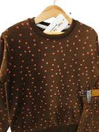 Dots All Over Print Chocolate Track-suit Girls ( R-344 )