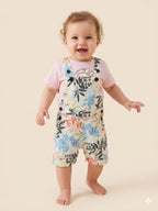 Rabbit Print Baby Pink T-Shirt & Romper