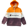 Champion Logo Orange & Gray Hoodies Boys ( R-167)