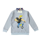 Johnny Bravo Sky Blue Double Shirt Boys ( R-251=244 )
