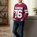 Fashion 76 Mahroon Sweatshirt Boys ( R-266)
