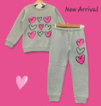 Nine Hearts Gray Track-suit Girls (1)