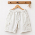 Cargo White Cotton Shorts Boys