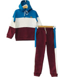 Three Penal Royal Blue & Mahroon Hoodie Track-suit Boys ( R-98 )