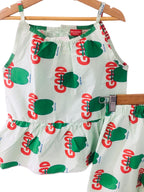 Good All over Print Pista Skirt Suit Girls ( R-211 )