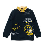 My Future Navy Double Shirt Boys ( R-355 )